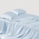 Baby Blue 22 Momme Mulberry Silk Flat Sheet Baby Blue 22 Momme Mulberry Silk Flat Sheet