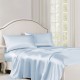 Baby Blue 22 Momme Mulberry Silk Flat Sheet Baby Blue 22 Momme Mulberry Silk Flat Sheet