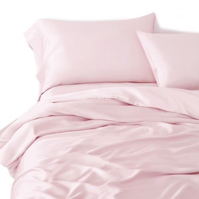 Baby Pink 22 Momme Mulberry Silk Duvet Cover Baby Pink 22 Momme Mulberry Silk Duvet Cover