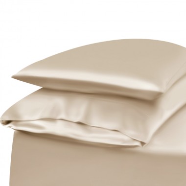 Beige Envelope 22 Momme Mulberry Silk Pillowcase
