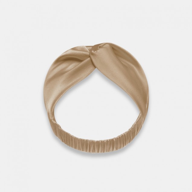 Beige Mulberry Silk Headband Beige Mulberry Silk Headband