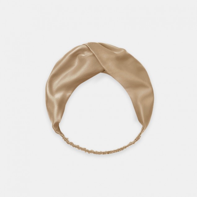 Beige Mulberry Silk Headband Beige Mulberry Silk Headband