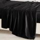 Black 22 Momme Mulberry Silk Sheet Set Black 22 Momme Mulberry Silk Sheet Set