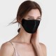 Black Double-Sided 22 Momme Silk Face Mask Black Double-Sided 22 Momme Silk Face Mask