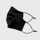 Black Double-Sided 22 Momme Silk Face Mask Black Double-Sided 22 Momme Silk Face Mask
