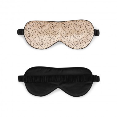 Black & Gold Silk Sleep Mask