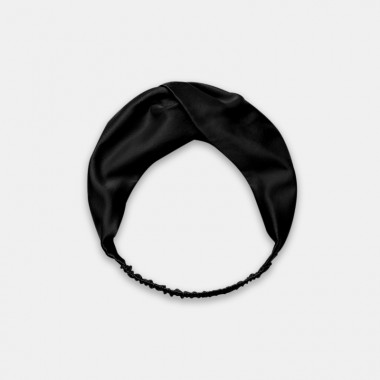 Black Mulberry Silk Headband