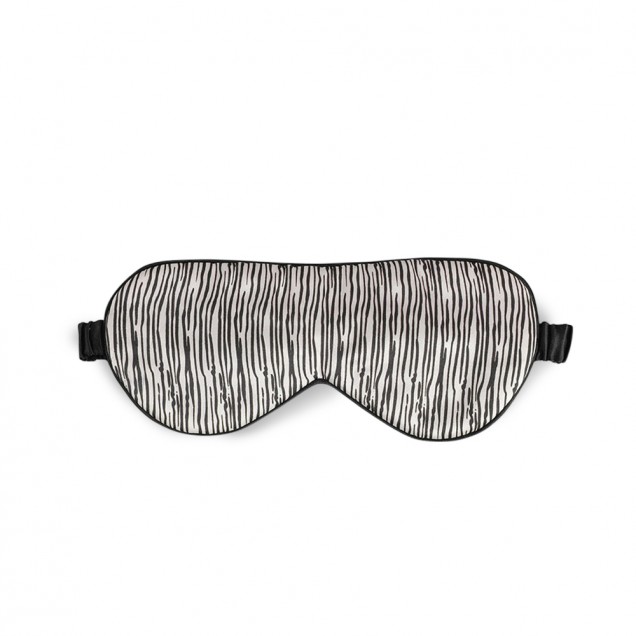 Black & Silver Silk Sleep Mask Black & Silver Silk Sleep Mask