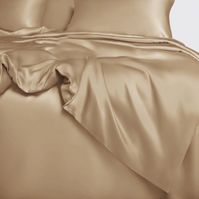 Cappuccino 22 Momme Mulberry Silk Duvet Cover Cappuccino 22 Momme Mulberry Silk Duvet Cover