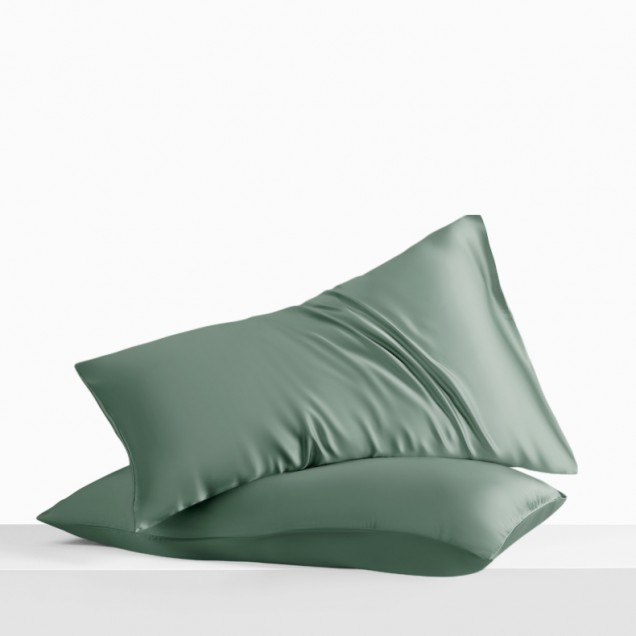 Celadon Green Envelope 22 Momme Mulberry Silk Pillowcase Celadon Green Envelope 22 Momme Mulberry Silk Pillowcase