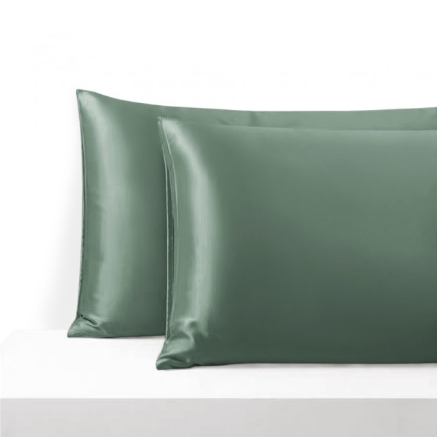 Celadon Green Envelope 22 Momme Mulberry Silk Pillowcase Celadon Green Envelope 22 Momme Mulberry Silk Pillowcase