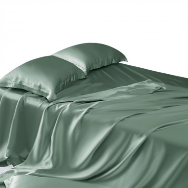 Celadon Green 22 Momme Mulberry Silk Sheet Set