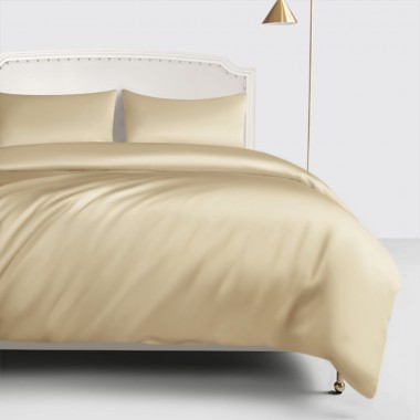 Champagne 22 Momme Mulberry Silk Duvet Cover