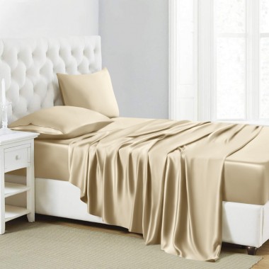 Champagne 22 Momme Mulberry Silk Sheet Set