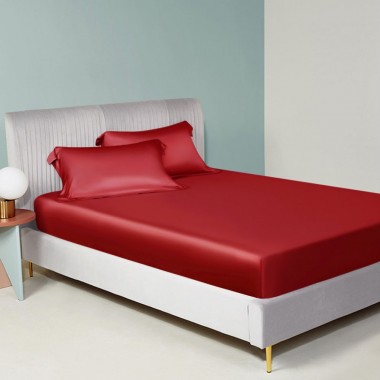 Cherry 22 Momme Mulberry Silk Fitted Sheet
