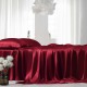 Claret 22 Momme Mulberry Silk Flat Sheet Claret 22 Momme Mulberry Silk Flat Sheet