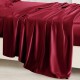 Claret 22 Momme Mulberry Silk Flat Sheet Claret 22 Momme Mulberry Silk Flat Sheet