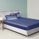 Dark Blue 22 Momme Mulberry Silk Fitted Sheet
