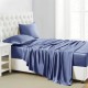 Dark Blue 22 Momme Mulberry Silk Flat Sheet Dark Blue 22 Momme Mulberry Silk Flat Sheet