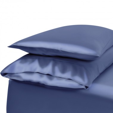 Dark Blue Envelope 22 Momme Mulberry Silk Pillowcase