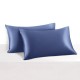 Dark Blue 22 Momme Mulberry Silk Pillowcase with Hidden Zipper Dark Blue 22 Momme Mulberry Silk Pillowcase with Hidden Zipper