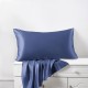 Dark Blue 22 Momme Mulberry Silk Pillowcase with Hidden Zipper Dark Blue 22 Momme Mulberry Silk Pillowcase with Hidden Zipper
