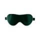 Dark Green & Ivory Suede Rose Silk Eye Mask Dark Green & Ivory Suede Rose Silk Eye Mask