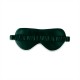 Dark Green & Ivory Suede Rose Silk Eye Mask Dark Green & Ivory Suede Rose Silk Eye Mask