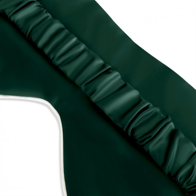 Dark Green & Ivory Suede Rose Silk Eye Mask Dark Green & Ivory Suede Rose Silk Eye Mask