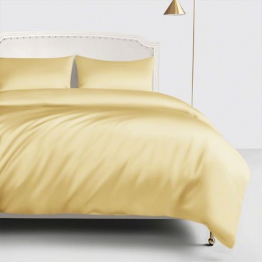Gold 22 Momme Mulberry Silk Duvet Cover