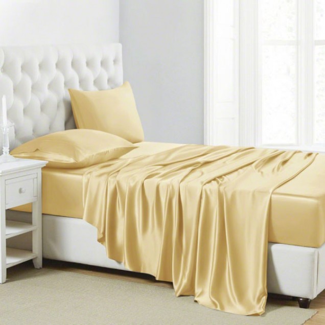 Gold 22 Momme Mulberry Silk Sheet Set Gold 22 Momme Mulberry Silk Sheet Set