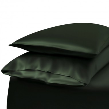 Hunter Green Envelope 22 Momme Mulberry Silk Pillowcase