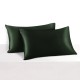 Hunter Green 22 Momme Mulberry Silk Pillowcase with Hidden Zipper