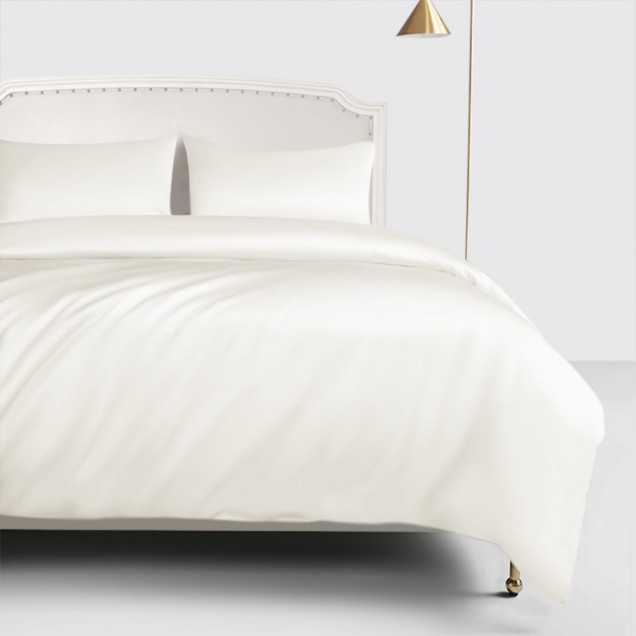 Ivory 22 Momme Mulberry Silk Duvet Cover Ivory 22 Momme Mulberry Silk Duvet Cover
