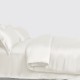 Ivory 3 PCS 22 Momme Mulberry Silk Duvet Cover Set Ivory 3 PCS 22 Momme Mulberry Silk Duvet Cover Set