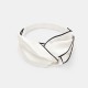 Ivory & Black Silk Headband Ivory & Black Silk Headband