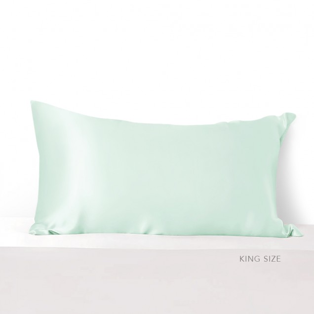 Light Cyan Envelope 22 Momme Mulberry Silk Pillowcase Light Cyan Envelope 22 Momme Mulberry Silk Pillowcase