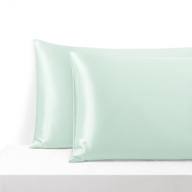 Light Cyan Envelope 22 Momme Mulberry Silk Pillowcase