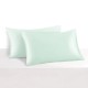 Light Cyan 22 Momme Mulberry Silk Pillowcase with Hidden Zipper Light Cyan 22 Momme Mulberry Silk Pillowcase with Hidden Zipper