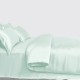 Light Cyan 3 PCS 22 Momme Mulberry Silk Duvet Cover Set Light Cyan 3 PCS 22 Momme Mulberry Silk Duvet Cover Set