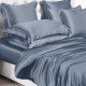 Misty Blue 22 Momme Mulberry Silk Duvet Cover Misty Blue 22 Momme Mulberry Silk Duvet Cover