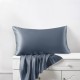 Misty Blue Envelope 22 Momme Mulberry Silk Pillowcase Misty Blue Envelope 22 Momme Mulberry Silk Pillowcase