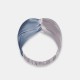Misty Blue & Silver Mulberry Silk Headband Misty Blue & Silver Mulberry Silk Headband