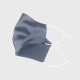 Misty Blue & White Double-Sided 22 Momme Silk Face Mask Misty Blue & White Double-Sided 22 Momme Silk Face Mask