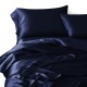 Navy 3 PCS 22 Momme Mulberry Silk Duvet Cover Set Navy 3 PCS 22 Momme Mulberry Silk Duvet Cover Set