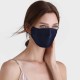 Navy & Black Double-Sided 22 Momme Silk Face Mask Navy & Black Double-Sided 22 Momme Silk Face Mask