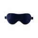 Navy & Ivory Suede Rose Silk Eye Mask Navy & Ivory Suede Rose Silk Eye Mask