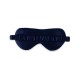 Navy & Ivory Suede Rose Silk Eye Mask Navy & Ivory Suede Rose Silk Eye Mask