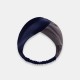 Navy & Slate Gray Mulberry Silk Headband Navy & Slate Gray Mulberry Silk Headband