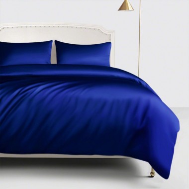 Royal Blue 22 Momme Mulberry Silk Duvet Cover